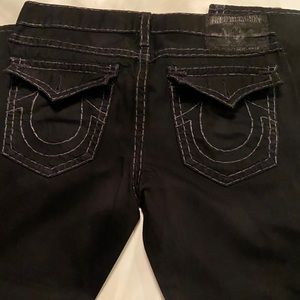 Men’s True Religion deep black bootcut jeans